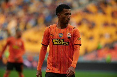 KYIV, UKRAINE - OCTOBER 15, 2021: midfielder Marcos Antonio (8). The football match of UPL, FC Shakhtar Donetsk vs FC Zorya Luhansk