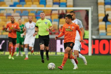 KYIV, UKRAINE - OCTOBER 15, 2021: defender Dodo (2). The football match of UPL, FC Shakhtar Donetsk vs FC Zorya Luhansk