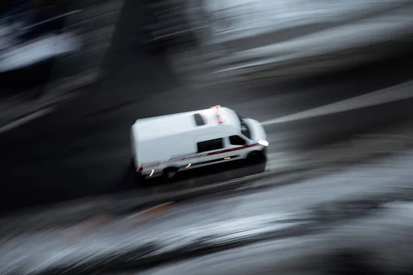 Blur Long Exposure Slow Motion Photo City Car Town — Stockfoto