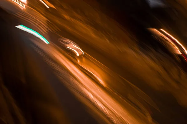 Blur Long Exposure Slow Motion Photo City Car Town — Zdjęcie stockowe