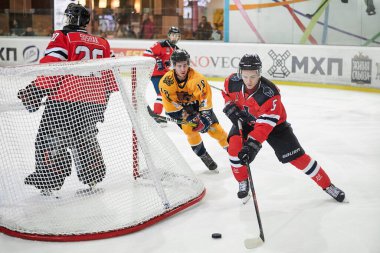 KHARKIV, UKRAINE - 20 Ocak 2022: Ukrayna Hokey Ligi HC Kharkiv Berserks - BSFK
