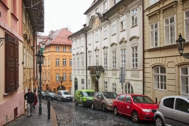 PRAG, CZECH Cumhuriyet, 29 EKİM 2018: Prag eski kenti