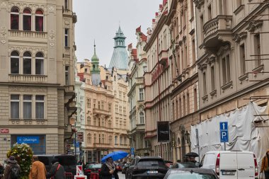 PRAG, CZECH Cumhuriyet, 29 EKİM 2018: Prag eski kenti