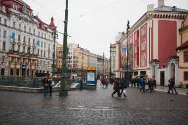 PRAG, CZECH Cumhuriyet, 29 EKİM 2018: Prag eski kenti