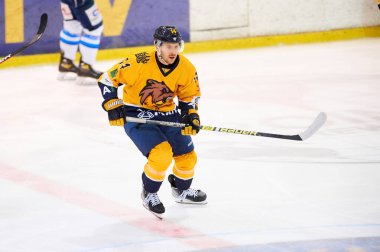 KHARKIV, UKRAINE - 2 Şubat 2022: Ukrayna Hokey Ligi HC Kharkiv Berserks - Sokil