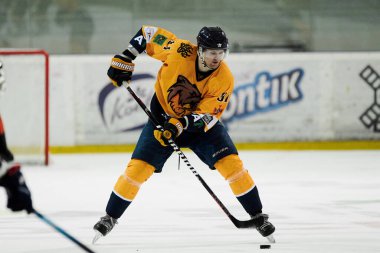 KHARKIV, UKRAINE - 2 Şubat 2022: Ukrayna Hokey Ligi HC Kharkiv Berserks - Sokil