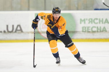 KHARKIV, UKRAINE - 2 Şubat 2022: Ukrayna Hokey Ligi HC Kharkiv Berserks - Sokil