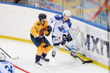 KHARKIV, UKRAINE - 2 Şubat 2022: Ukrayna Hokey Ligi HC Kharkiv Berserks - Sokil