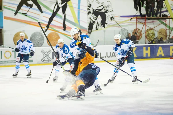 Kharkiv Ukraine February 2022 Hockey Match Ukrainian Hockey League Kharkiv — Stock Photo, Image