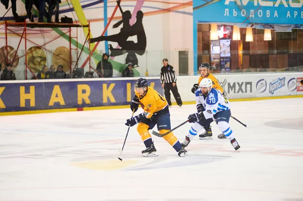 Kharkiv Ukraine Hockey Match Ukrainian Hockey League Kharkiv Berserks Sokil — Stockfoto