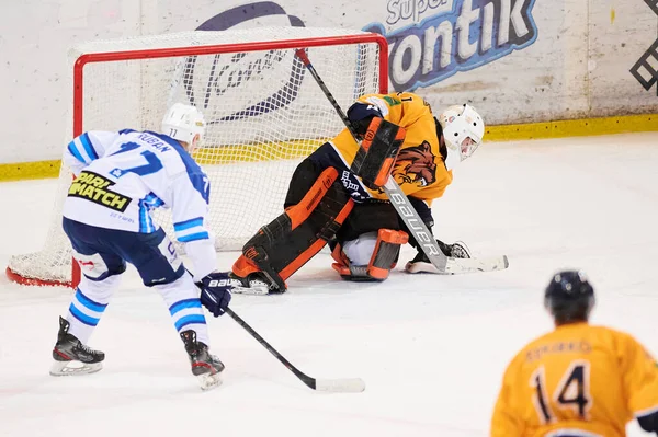 Kharkiv Ucrania Febrero 2022 Partido Hockey Liga Ucraniana Hockey Kharkiv —  Fotos de Stock