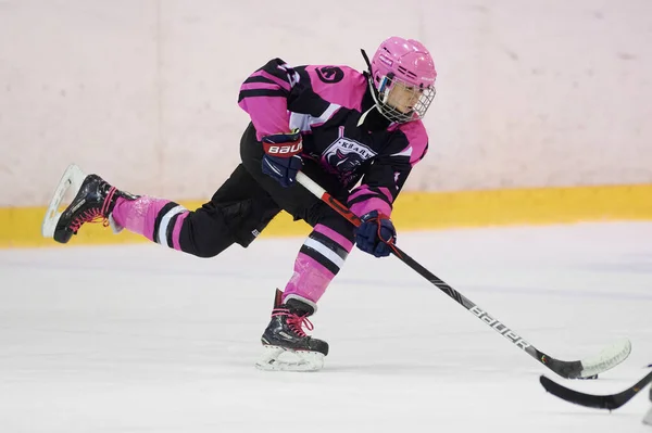 Kharkiv Ucrania Febrero 2022 Partido Liga Femenina Hockey Uhl Juego —  Fotos de Stock