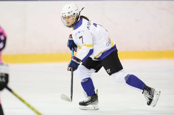 Kharkiv Ucrania Febrero 2022 Partido Liga Femenina Hockey Uhl Juego —  Fotos de Stock