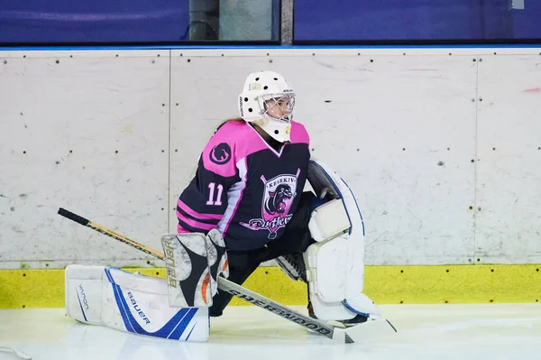 Kharkiv Ucrania Febrero 2022 Partido Liga Femenina Hockey Uhl Juego — Foto de Stock