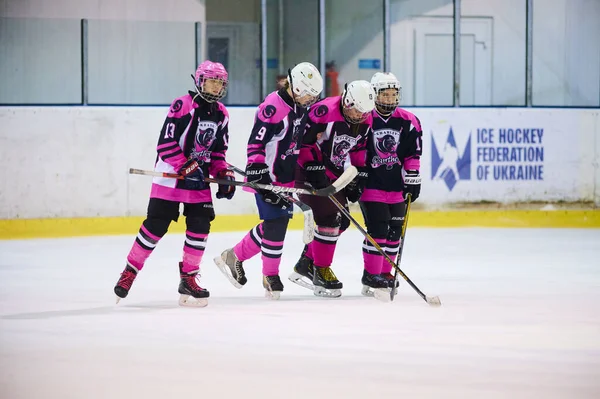 Kharkiv Ukraine February 2022 Match Female Hockey League Uhl Game — Stock Photo, Image