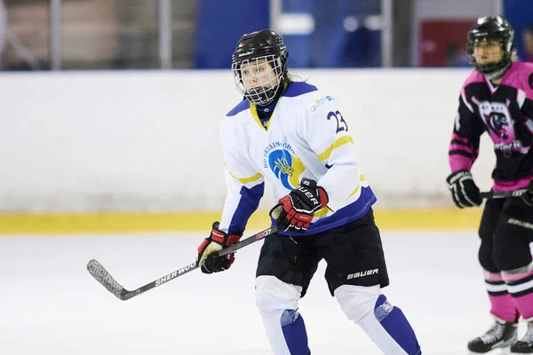 Kharkiv Ucrania Febrero 2022 Partido Liga Femenina Hockey Uhl Juego — Foto de Stock