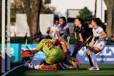 ALMANY, DÜZSELDORF - 23 Mart 2022: FIH Hokey Pro League, Deutschland - Spanien