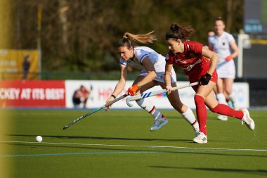 ALMANY, DÜZSELDORF - 23 Mart 2022: FIH Hokey Pro League, Deutschland - Spanien