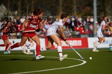 ALMANY, DÜZSELDORF - 23 Mart 2022: FIH Hokey Pro League, Deutschland - Spanien