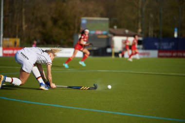 ALMANY, DÜZSELDORF - 23 Mart 2022: FIH Hokey Pro League, Deutschland - Spanien