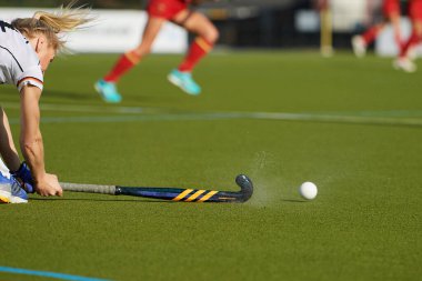 ALMANY, DÜZSELDORF - 23 Mart 2022: FIH Hokey Pro League, Deutschland - Spanien