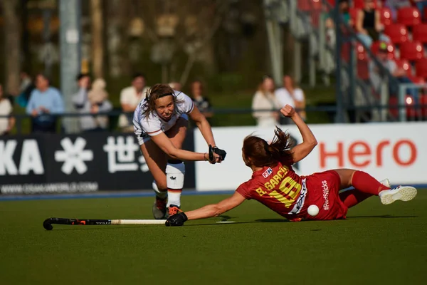 ALMANY, DÜZSELDORF - 23 Mart 2022: FIH Hokey Pro League, Deutschland - Spanien