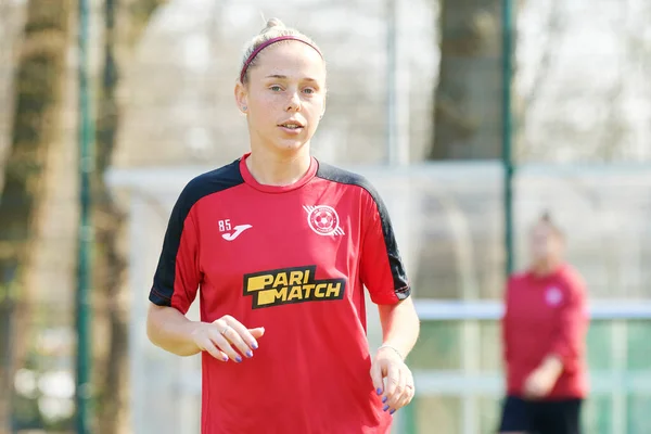Alemanha Colônia Março 2022 Treinamento Aberto Equipe Ucraniana Futebol Feminino — Fotografia de Stock
