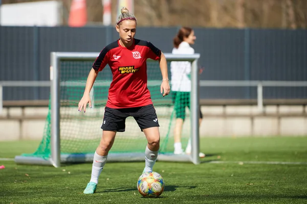 Deutschland Köln März 2022 Offenes Training Der Ukrainischen Frauenfußballmannschaft Kriwbas — Stockfoto