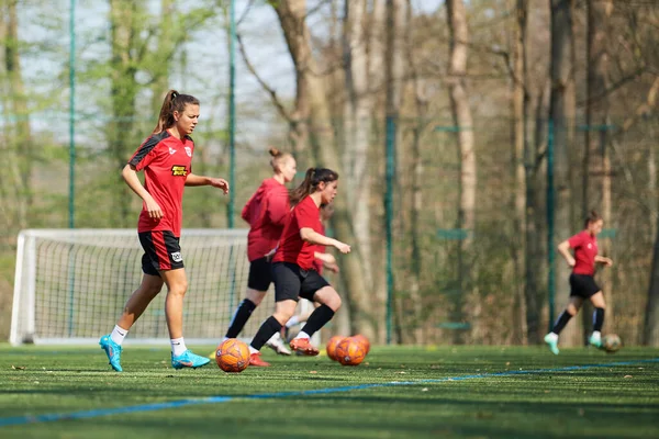 Duitsland Cologne Maart 2022 Open Training Van Het Oekraïense Vrouwenvoetbalteam — Stockfoto