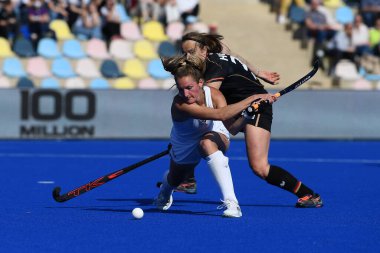 ALMANLIK, MOENCHENGLADBACH - 26 Mart 2022: kazandıktan sonra Alman. FIH Hokey Pro League, Deutschland - ABD