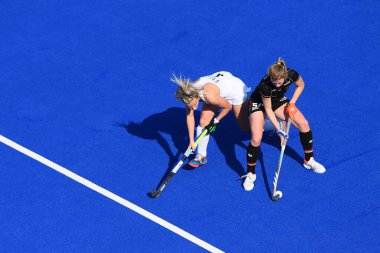 ALMANLIK, MOENCHENGLADBACH - 26 Mart 2022: kazandıktan sonra Alman. FIH Hokey Pro League, Deutschland - ABD