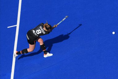 ALMANLIK, MOENCHENGLADBACH - 26 Mart 2022: kazandıktan sonra Alman. FIH Hokey Pro League, Deutschland - ABD