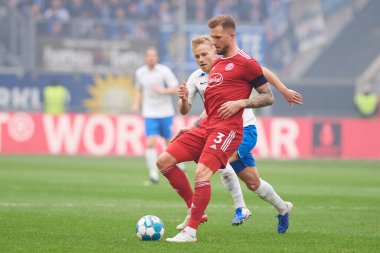 DUESSELDORF, ALMANY - 8 Nisan 2022: Andre Hoffmann. Futbol maçı Bundesliga 2 Fortuna - Hansa