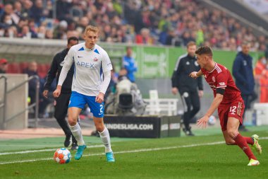 DÜKSELDORF, ALMANY - 8 Nisan 2022: Timo Becker. Futbol maçı Bundesliga 2 Fortuna - Hansa