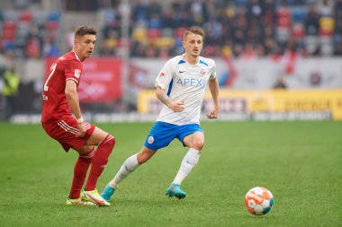 DUESSELDORF, ALMANY - 8 Nisan 2022: Nico Neidhart. Futbol maçı Bundesliga 2 Fortuna - Hansa