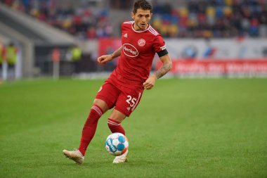 DUESSELDORF, ALMANY - 8 Nisan 2022: Matthias Zimmermann. Futbol maçı Bundesliga 2 Fortuna - Hansa