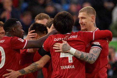 DUESSELDORF, GERMANY - 8 Nisan 2022: Bundesliga 2 Fortuna - Hansa