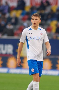 DUESSELDORF, ALMANY 8 NİSAN 2022 Danylo Sikan. Futbol maçı Bundesliga 2 Fortuna - Hansa