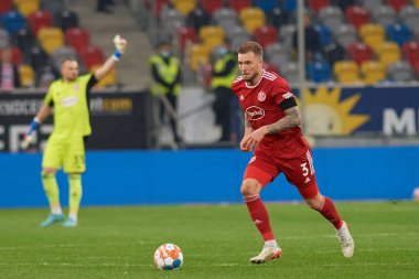 DUESSELDORF, ALMANY - 8 Nisan 2022: Andre Hoffmann. Futbol maçı Bundesliga 2 Fortuna - Hansa