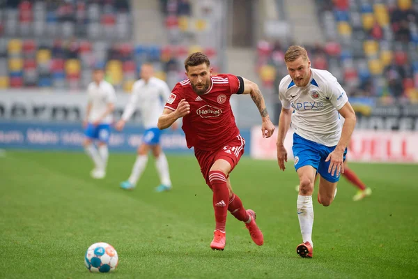 Duesseldorf Alemania Abril 2022 Nicolas Gavory Partido Fútbol Bundesliga Fortuna —  Fotos de Stock