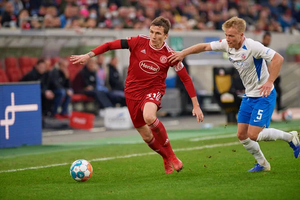 Duesseldorf Alemania Abril 2022 Marcel Sobottka Simon Rhein Partido Fútbol —  Fotos de Stock