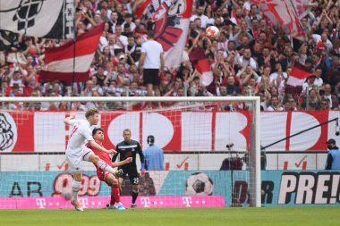 KOELN, GERMANY - 23 Nisan 2022: Futbol maçı Bundesliga Koln - Arminia