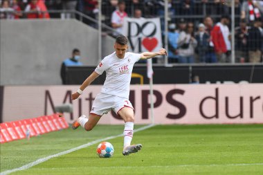 KOELN, GERMANY - 23 Nisan 2022: Futbol maçı Bundesliga Koln - Arminia