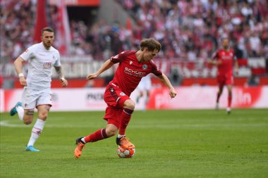 KOELN, GERMANY - 23 Nisan 2022: Futbol maçı Bundesliga Koln - Arminia