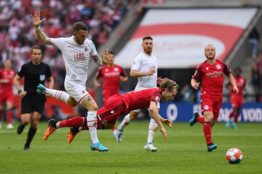 KOELN, GERMANY - 23 Nisan 2022: Futbol maçı Bundesliga Koln - Arminia