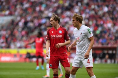 KOELN, GERMANY - 23 Nisan 2022: Futbol maçı Bundesliga Koln - Arminia