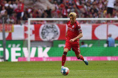 KOELN, GERMANY - 23 Nisan 2022: Futbol maçı Bundesliga Koln - Arminia