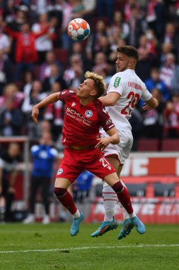 KOELN, GERMANY - 23 Nisan 2022: Futbol maçı Bundesliga Koln - Arminia