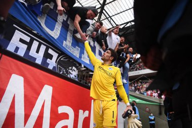 KOELN, GERMANY - 23 Nisan 2022: Futbol maçı Bundesliga Koln - Arminia