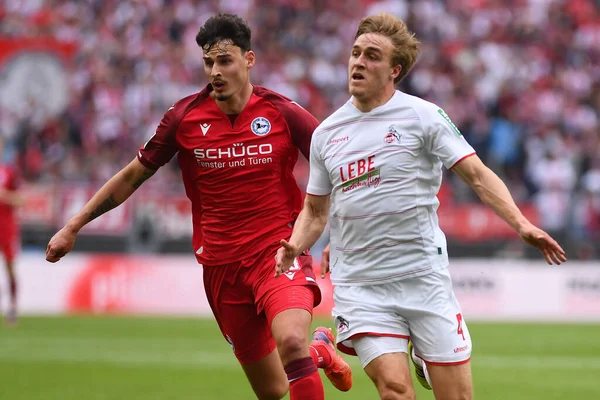 KOELN, GERMANY - 23 Nisan 2022: Futbol maçı Bundesliga Koln - Arminia